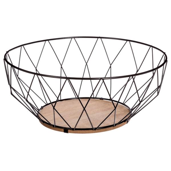 ΦΡΟΥΤΙΕΡΑ ΜΕΤΑΛΛΟ & ΞΥΛΟ ΦΥΣΙΚΑ ΧΡΩΜΑΤΑ 28CM