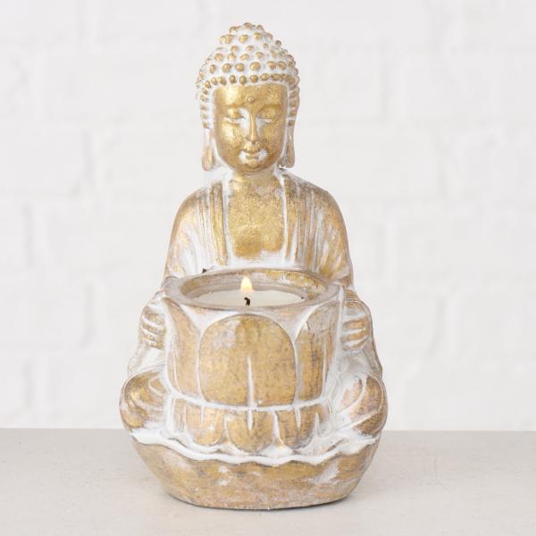 BUDDA B, ΚΗΡΟΠΗΓΙΟ ΓΙΑ ΡΕΣΟ POLYRESIN ΧΡΥΣΟ W8xH14cm