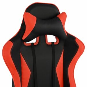 ΚΑΡΕΚΛΑ ΓΡΑΦΕΙΟΥ GAMING ΜΑΥΡΟ ΚΟΚΚΙΝΟ PU 68,5 x 71,5 x 133,5 εκ.