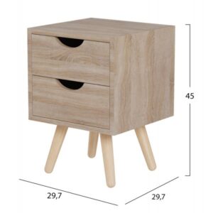 ΚΟΜΟΔΙΝΟ ΜΕΛΑΜΙΝΗ-2 ΣΥΡΤΑΡΙΑ- ΣΟΝΑΜΑ 29,7x29,7x45Υεκ
