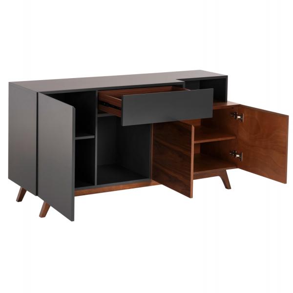 ΜΠΟΥΦΕΣ MDF ΜΕ ΚΑΡΥΔΙ & ΣΚΟΥΡΟ ΓΚΡΙ ΚΑΠΛΑΜΑ 167x28-40x80Υεκ.
