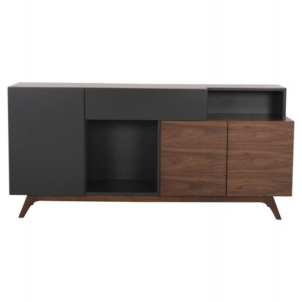 ΜΠΟΥΦΕΣ MDF ΜΕ ΚΑΡΥΔΙ & ΣΚΟΥΡΟ ΓΚΡΙ ΚΑΠΛΑΜΑ 167x28-40x80Υεκ.