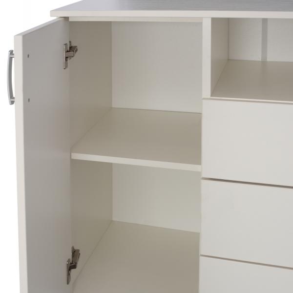 ΜΠΟΥΦΕΣ ΜΕ 2 ΝΤΟΥΛΑΠΙΑ Κ 3 ΣΥΡΤΑΡΙΑ ΛΕΥΚΟΣ 120X45X85Y εκ.