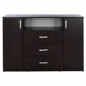 ΜΠΟΥΦΕΣ ΜΕ 2 ΝΤΟΥΛΑΠΙΑ Κ 3 ΣΥΡΤΑΡΙΑ WENGE 120X45X85Y εκ.