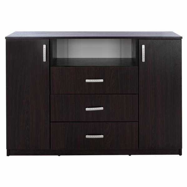 ΜΠΟΥΦΕΣ ΜΕ 2 ΝΤΟΥΛΑΠΙΑ Κ 3 ΣΥΡΤΑΡΙΑ WENGE 120X45X85Y εκ.