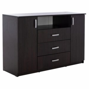 ΜΠΟΥΦΕΣ ΜΕ 2 ΝΤΟΥΛΑΠΙΑ Κ 3 ΣΥΡΤΑΡΙΑ WENGE 120X45X85Y εκ.
