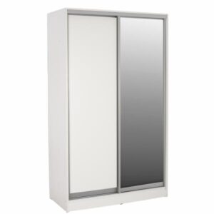 ΝΤΟΥΛΑΠΑ ΣΥΡΟΜΕΝΗ ΜΕΛΑΜΙΝΗΣ 120x60x220Yεκ. ΔΙΦΥΛΛΗ ΛΕΥΚΗ ΜΕ ΚΑΘΡΕΠΤΗ