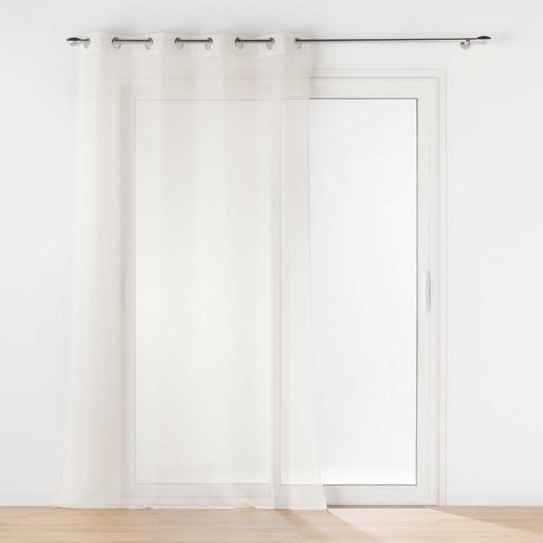 ΚΟΥΡΤΙΝΑ ΔΙΑΦΑΝΗ ΜΕ ΤΡΟΥΚΣ POLYESTER, TORRE ΛΕΥΚΗ 140x240cm
