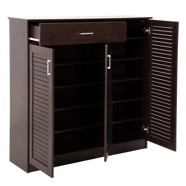 ΠΑΠΟΥΤΣΟΘΗΚΗ-ΝΤΟΥΛΑΠΑ ΜΕΛΑΜΙΝΗ WENGE 120x37,5x121,5Υεκ.