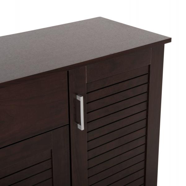 ΠΑΠΟΥΤΣΟΘΗΚΗ-ΝΤΟΥΛΑΠΑ ΜΕΛΑΜΙΝΗ WENGE 120x37,5x121,5Υεκ.