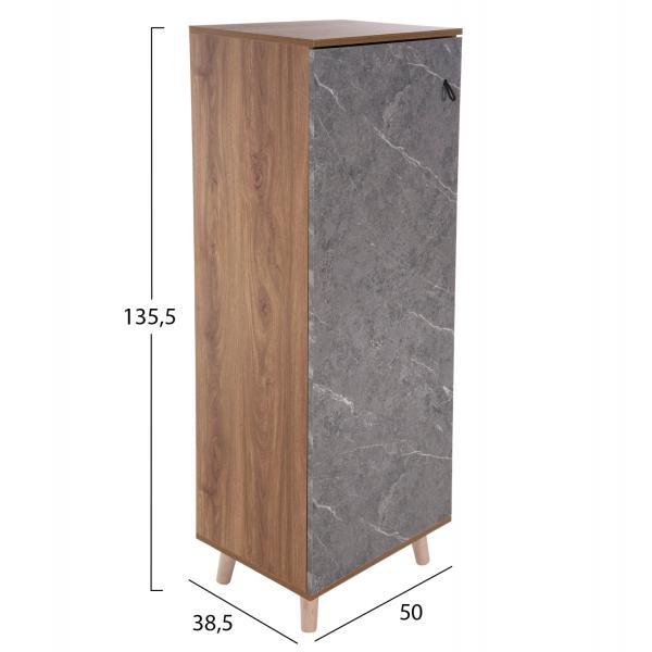 ΠΑΠΟΥΤΣΟΘΗΚΗ-ΝΤΟΥΛΑΠΙ ΜΕΛΑΜΙΝΗ SONAMA-STONE TEXTURE 50Χ38Χ135Yεκ.