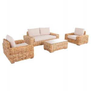 ΣΕΤ ΣΑΛΟΝΙ ΕΞ. ΧΩΡΟΥ 4ΤΜΧ ΦΥΣΙΚΟ RATTAN-2ΘΕΣΙΟΣ ΚΑΝΑΠΕΣ-2 ΠΟΛΥΘΡΟΝΕΣ-ΤΡΑΠΕΖΙ