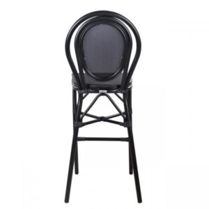 ΣΚΑΜΠΩ ΑΛΟΥΜΙΝΙΟΥ AZARIA BAMBOO LOOK ΜΑΥΡΟ ΜΕ TEXTLINE 47x61x115 εκ.