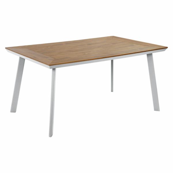 ΤΡΑΠΕΖΙ ΑΛΟΥΜΙΝΙΟΥ TABER ΜΕ POLYWOOD ΛΕΥΚΟ 160x92x72