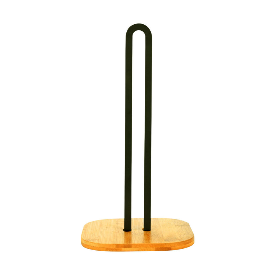ΒΑΣΗ ΓΙΑ ΡΟΛΟ ΚΟΥΖΙΝΑΣ BAMBOO ESSENTIALS ΜΕΤΑΛΛΙΚΗ 16x16x31.3cm