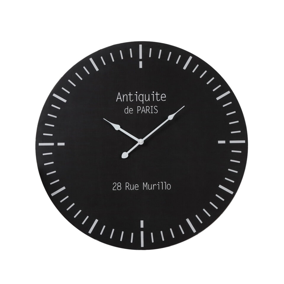 ZEIT ΡΟΛΟΪ ΤΟΙΧΟΥ 60x60x5cm MDF ΜΑΥΡΟ