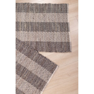 FISHBONE ΧΑΛΑΚΙ 60x90 ΔΕΡΜΑ ΓΚΡΙ ΜΠΕΖ
