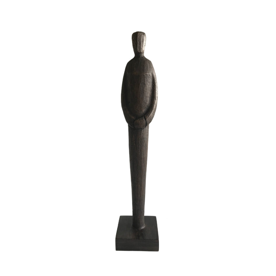 HUMAN A ΔΙΑΚΟΣΜΗΤΙΚΗ ΦΙΓΟΥΡΑ 10x10x46cm POLYRESIN ΚΑΦΕ