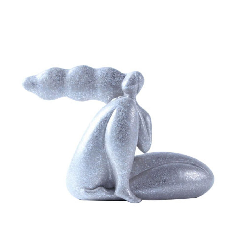 CHEVEU SILVER 2 ΔΙΑΚΟΣΜΗΤΙΚΗ ΦΙΓΟΥΡΑ 24x10x17cm POLYRESIN ΑΣΗΜΙ