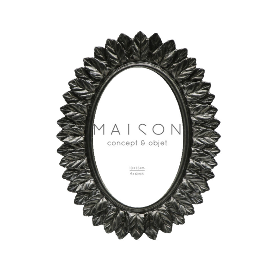 CROWN ΚΟΡΝΙΖΑ POLYRESIN ΓΥΑΛΙ ΑΣΗΜΙ 17x2xH21,5cm