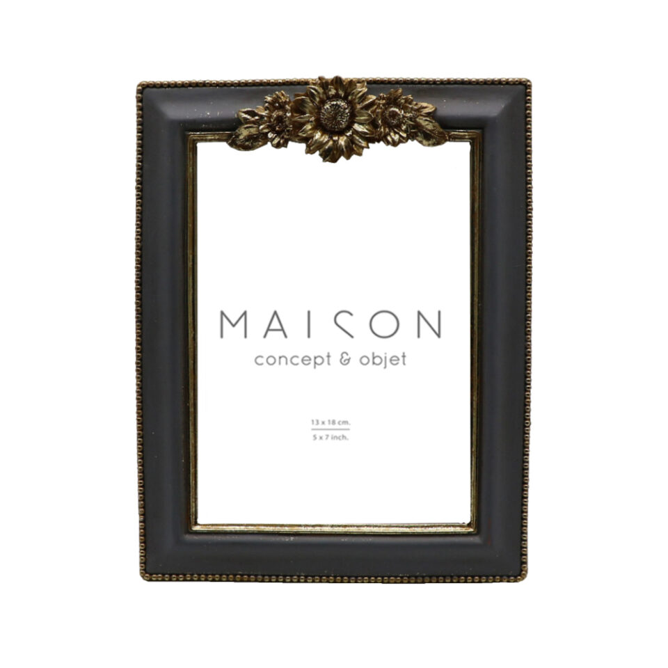 CORONET ΚΟΡΝΙΖΑ POLYRESIN ΓΥΑΛΙ ΓΚΡΙ ΧΡΥΣΟ 17x2xH22cm