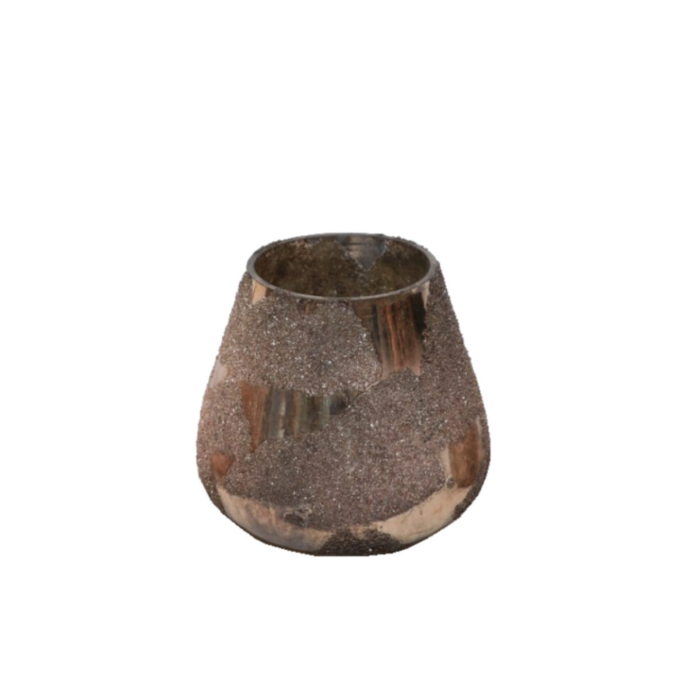 ALKE ΒΑΣΗ ΡΕΣΩ ΓΥΑΛΙ ΧΡΥΣΟ D11xH11cm