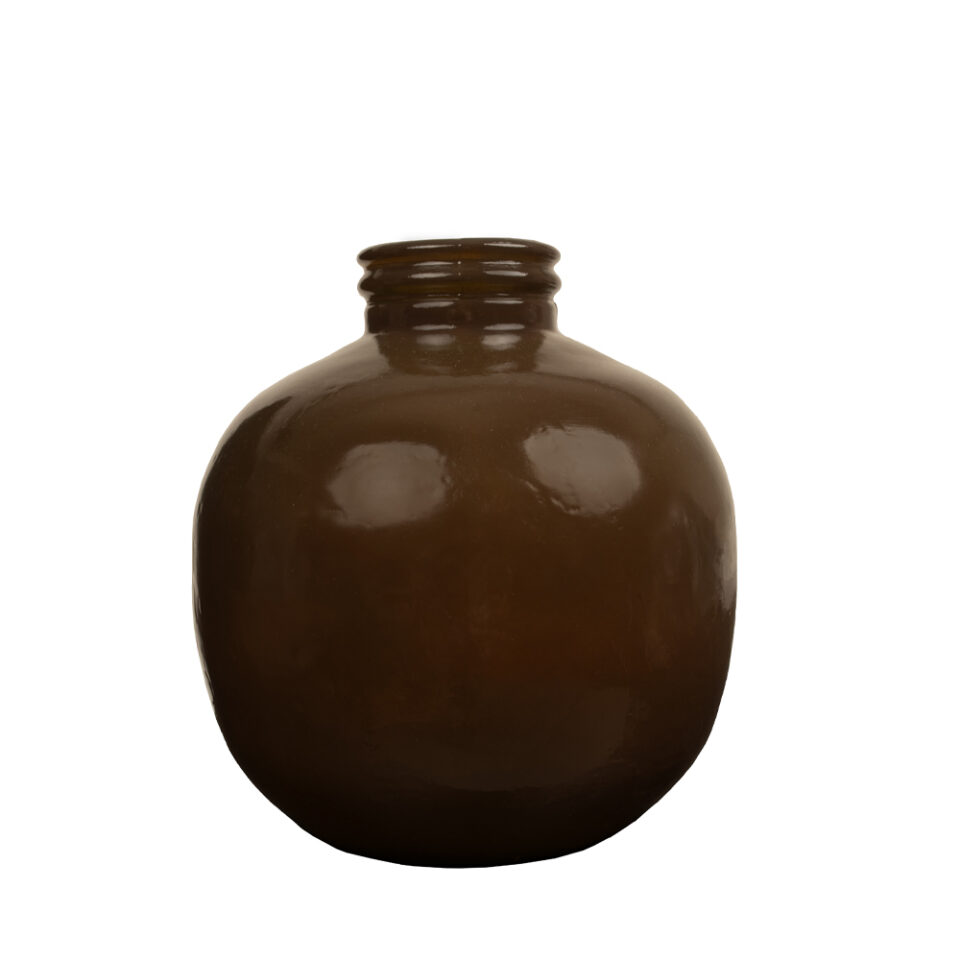 CRUSHED CARAMEL ΒΑΖΟ ΑΝΑΚΥΚΛΩΜΕΝΟ ΓΥΑΛΙ CARAMEL 32x32x35