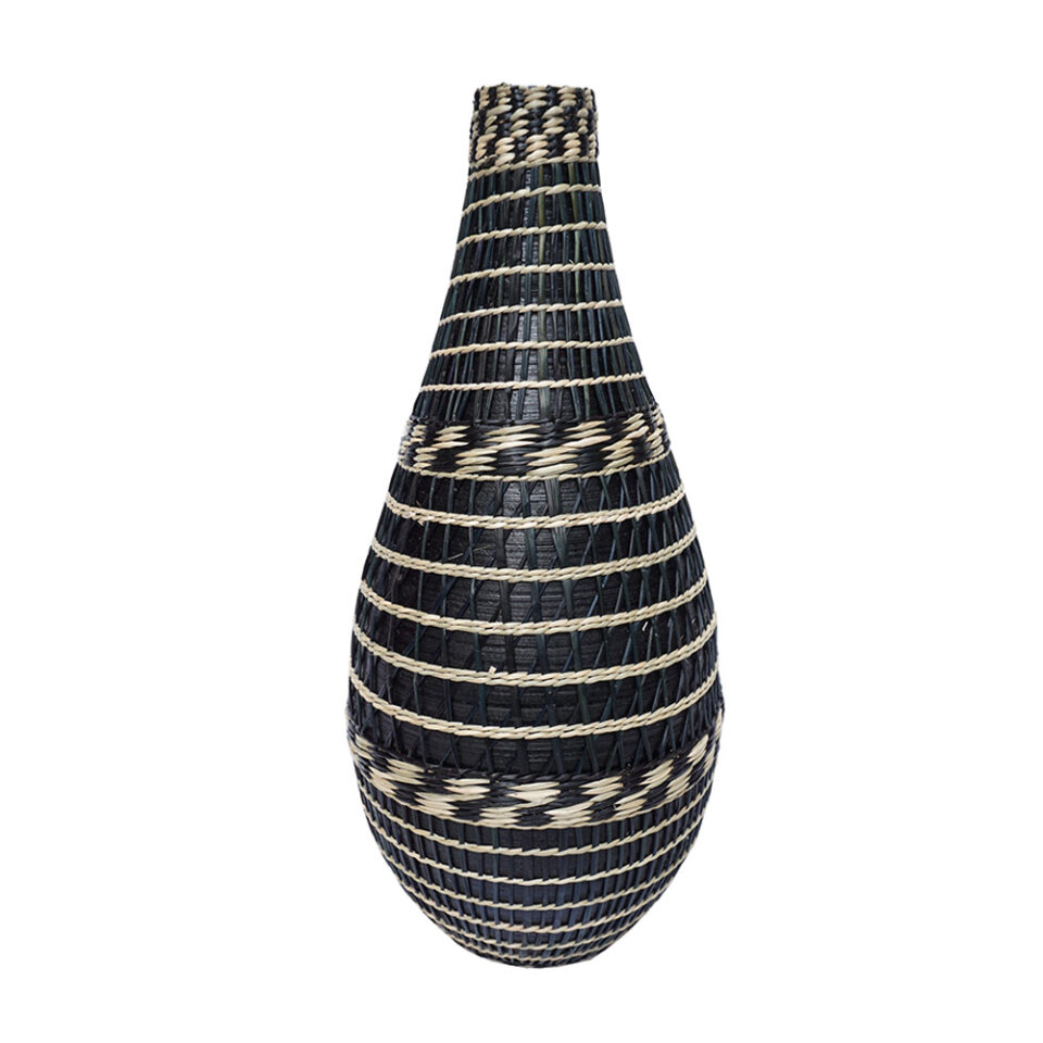 JABBAR ΒΑΖΟ BAMBOO SEAGRASS ΜΑΥΡΟ ΦΥΣΙΚΟ 25x25x50