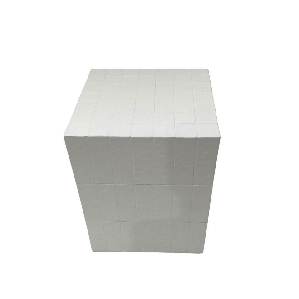 SQUARE SIDE TABLE ΛΕΥΚΟ 36x36x46cm
