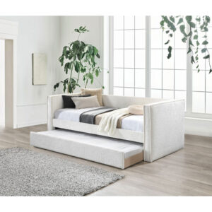 CALMO ΚΑΝΑΠΕΣ ΚΡΕΒΑΤΙ (ΓΙΑ ΣΤΡΩΜΑ 90x195cm) CREAM 222x99x84.2
