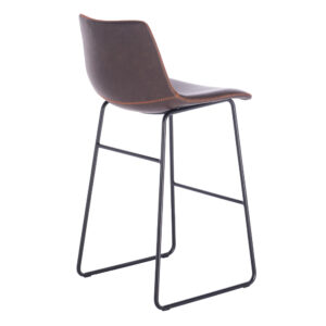 NUEVO XL ΣΚΑΜΠΟ BAR ΚΑΦΕ ANTIQUE WASHED ΜΑΥΡΟ 47x57x100