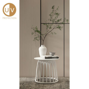BASKET COFFEE TABLE ΛΕΥΚΟ 50x50x44