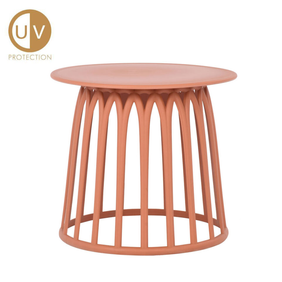 BASKET SIDE TABLE TERRACOTTA 49.5x49.5x44cm