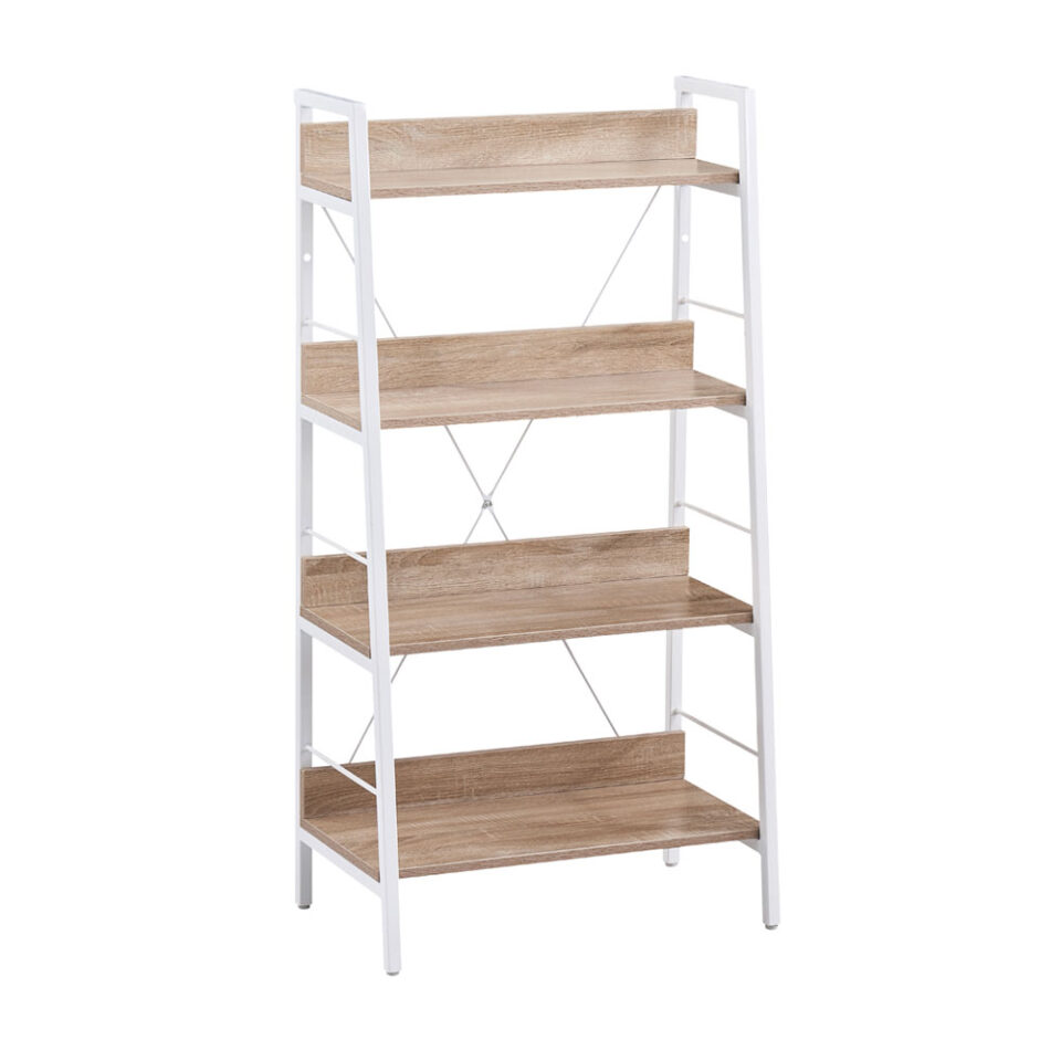 ONE STEP UP ΒΙΒΛΙΟΘΗΚΗ 4ΡΑΦΙΑ SONOMA ΛΕΥΚΟ 60x35x117cm