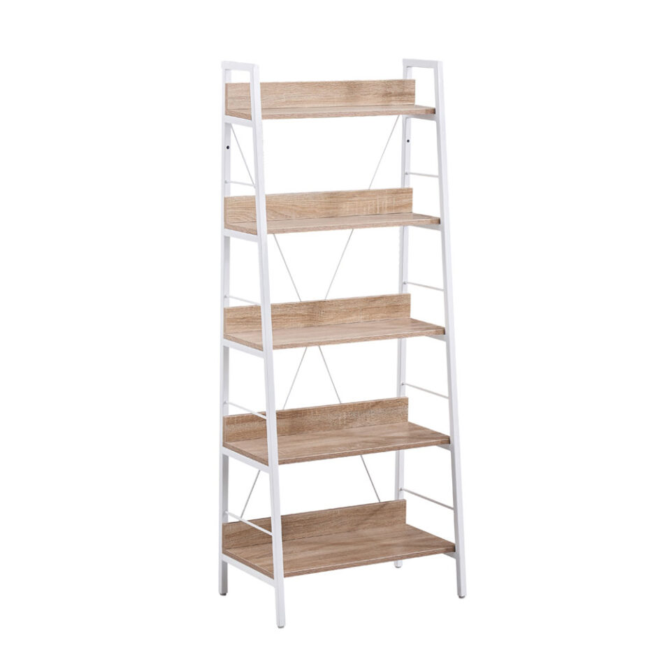 ONE STEP UP ΒΙΒΛΙΟΘΗΚΗ 5ΡΑΦΙΑ SONOMA ΛΕΥΚΟ 60x35x149cm
