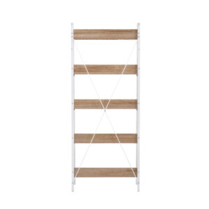 ONE STEP UP ΒΙΒΛΙΟΘΗΚΗ 5ΡΑΦΙΑ SONOMA ΛΕΥΚΟ 60x35x149