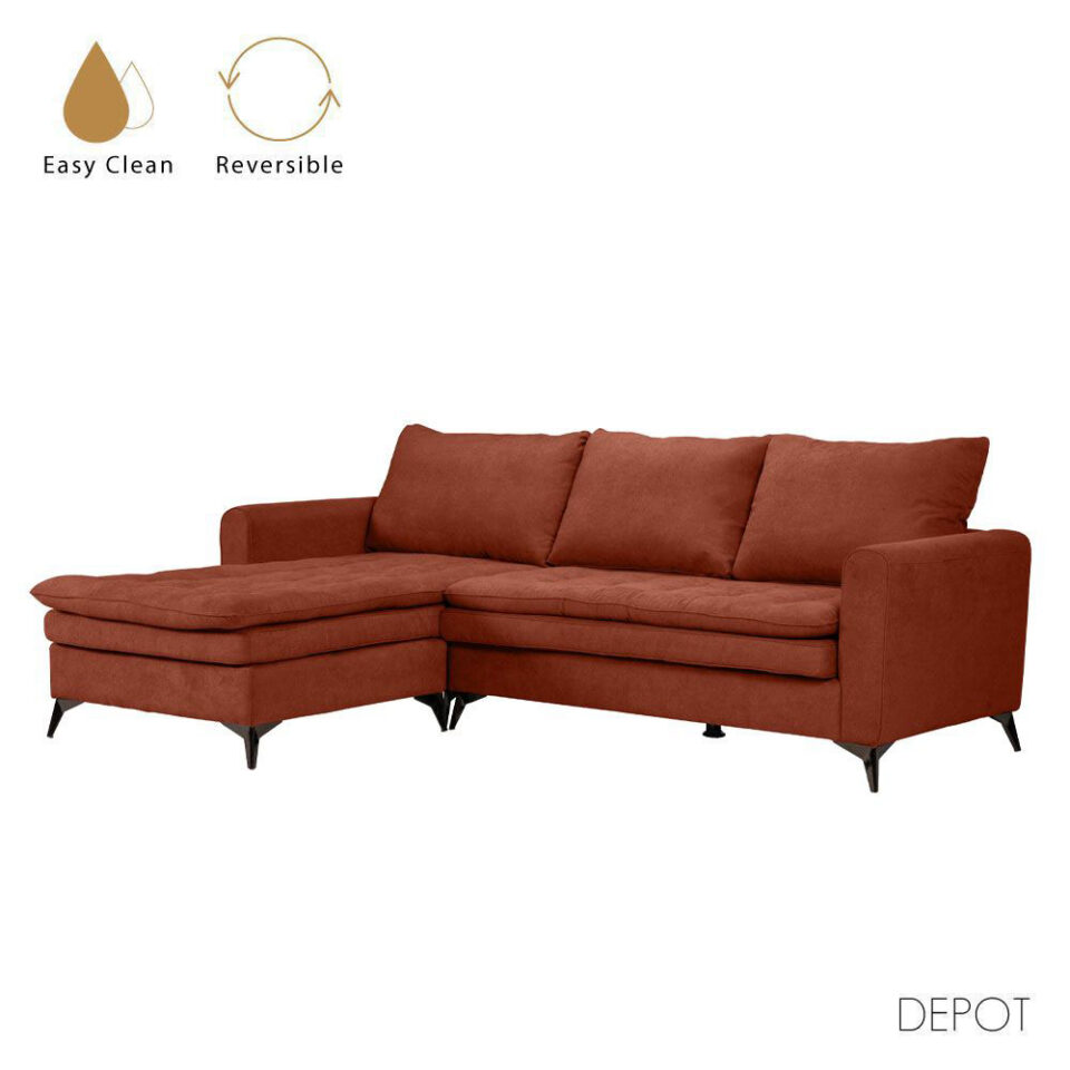 SCANDALO ΚΑΝΑΠΕΣ ΓΩΝΙΑ ΑΝΑΣΤΡΕΨΙΜΗ TERRACOTTA ASTI 22 265x188x99cm