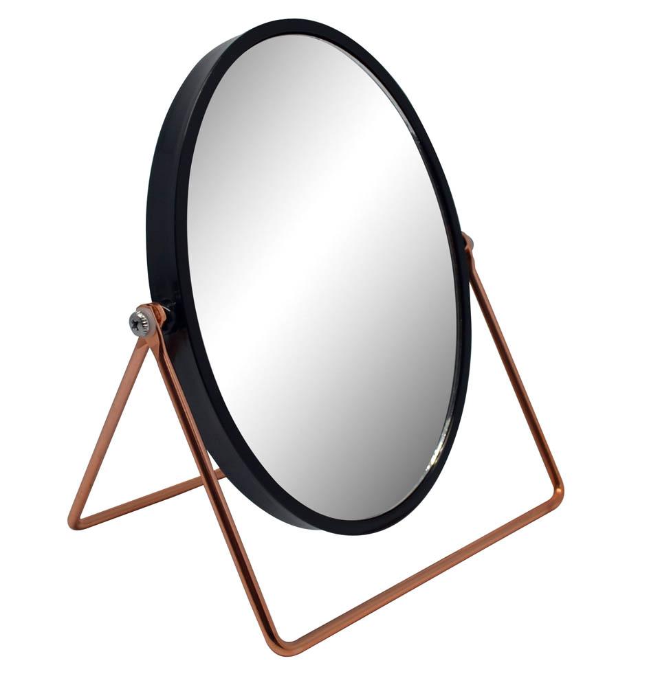 ΚΑΘΡΕΦΤΗΣ ΠΛΑΣΤΙΚΟΣ ΜΑΥΡΟΣ-ROSE GOLD 17x8,8x20εκ.