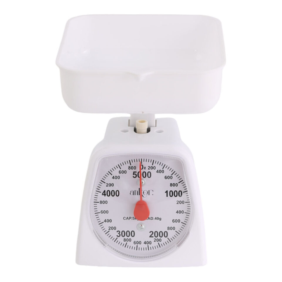 ΖΥΓΑΡΙΑ ΜΗΧΑΝΙΚΗ 5kg ΑΣΠΡΗ 12,5x12x21εκ.