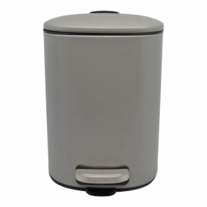 ΚΑΛΑΘΙ ΜΠΑΝΙΟΥ 5lt INOX ΤΕΤΡΑΓΩΝΟ ΓΚΡΙ ΜΑΤ SOFT CLOSE