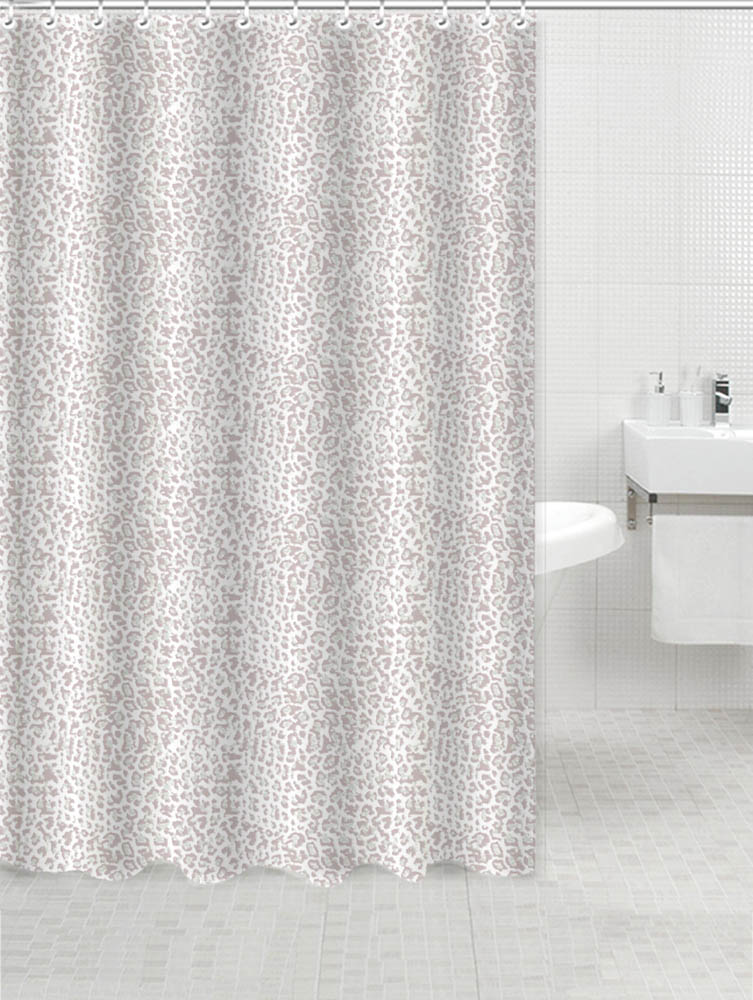 ΚΟΥΡΤΙΝΑ ΠΟΛΥΕΣΤΕΡΙΚΗ 180x180εκ 90gsm ΜΕ 12 ΚΡΙΚΟΥΣ ΓΚΡΙ ΛΕΟΠΑΡ