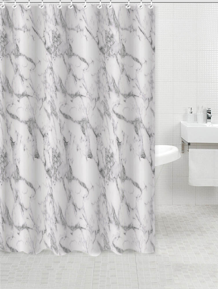 ΚΟΥΡΤΙΝΑ ΠΟΛΥΕΣΤΕΡΙΚΗ 220x180εκ 90gsm ΜΕ 12 ΚΡΙΚΟΥΣ ΜΑΡΜΑΡΟ