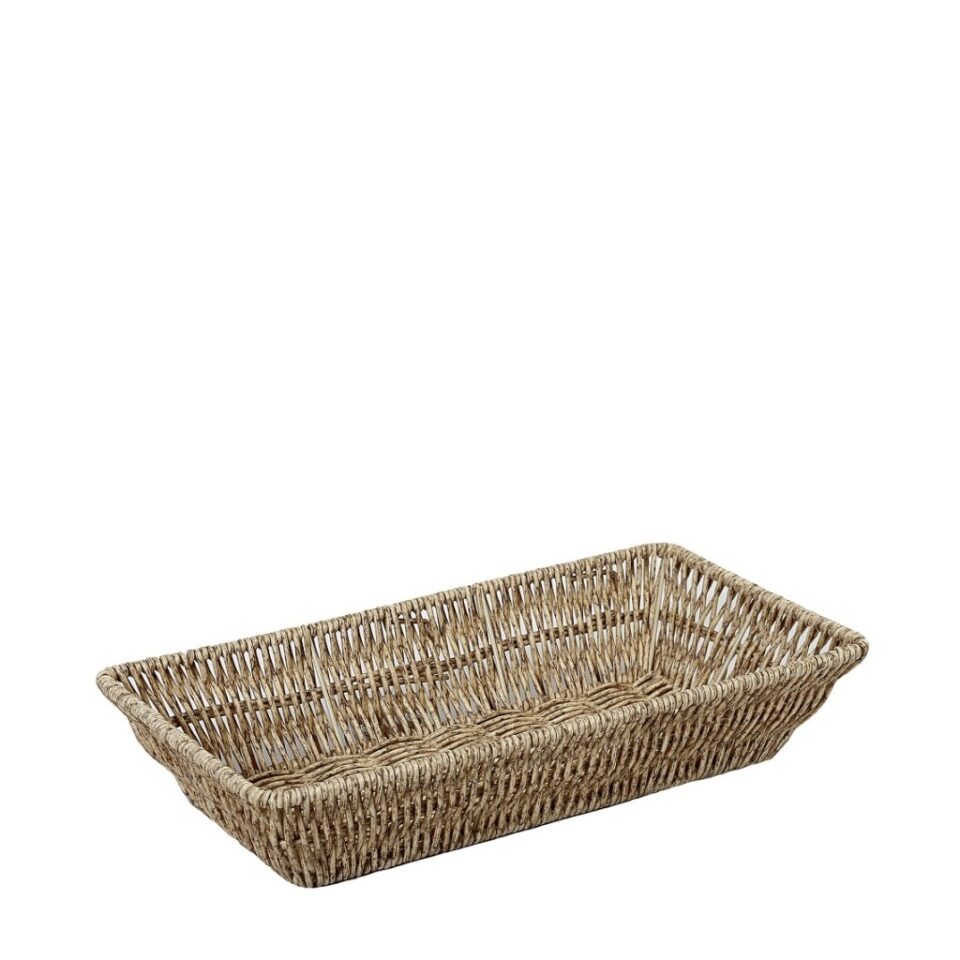 ΚΑΛΑΘΙ SYNTH. RATTAN GN1/3 ΜΠΕΖ 32,5Χ17,5Χ6,5ΕΚ