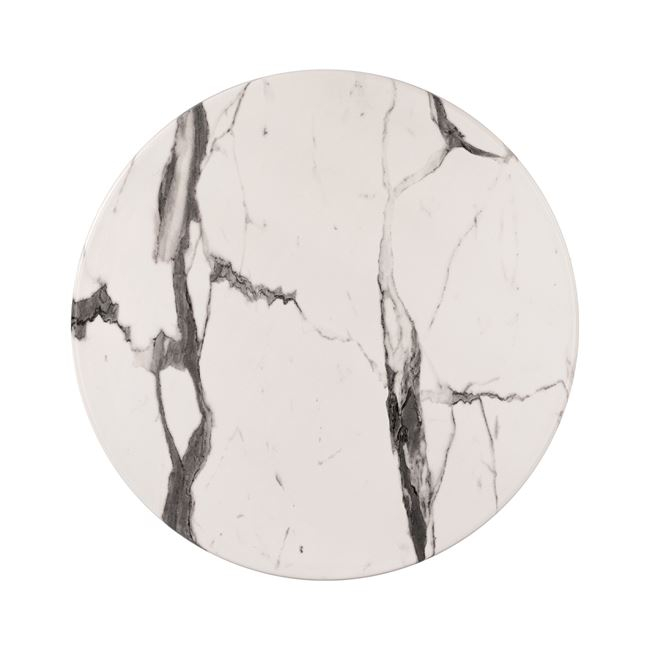 ΕΠΙΦΑΝΕΙΑ ΤΡΑΠΕΖΙΟΥ Φ60Χ2.5εκ. MARBLE WHITE GREY 5657