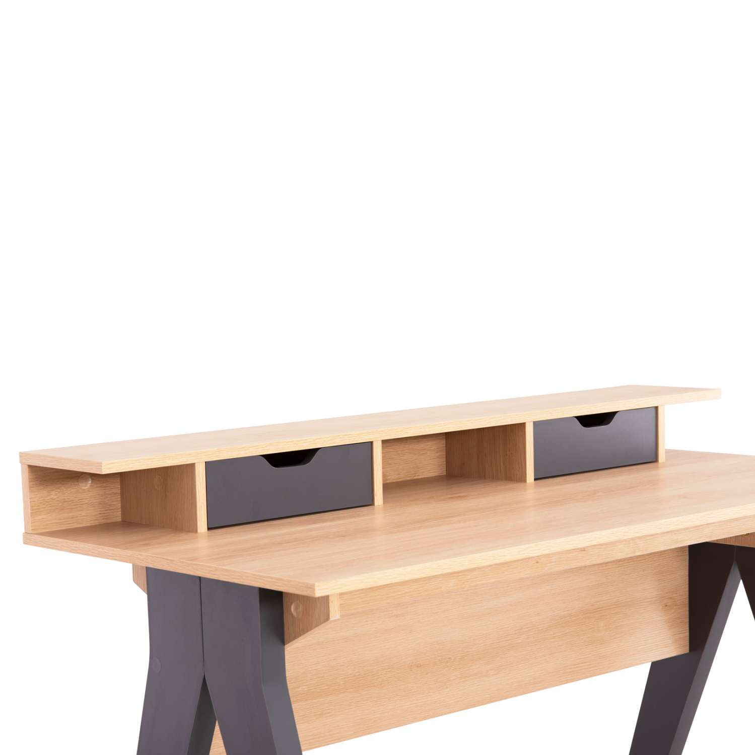 ΓΡΑΦΕΙΟ ΜΕΛΑΜΙΝΗ ΣΕ SONAMA-ΓΚΡΙ 120x19-59x75-85,5ΥΥεκ.