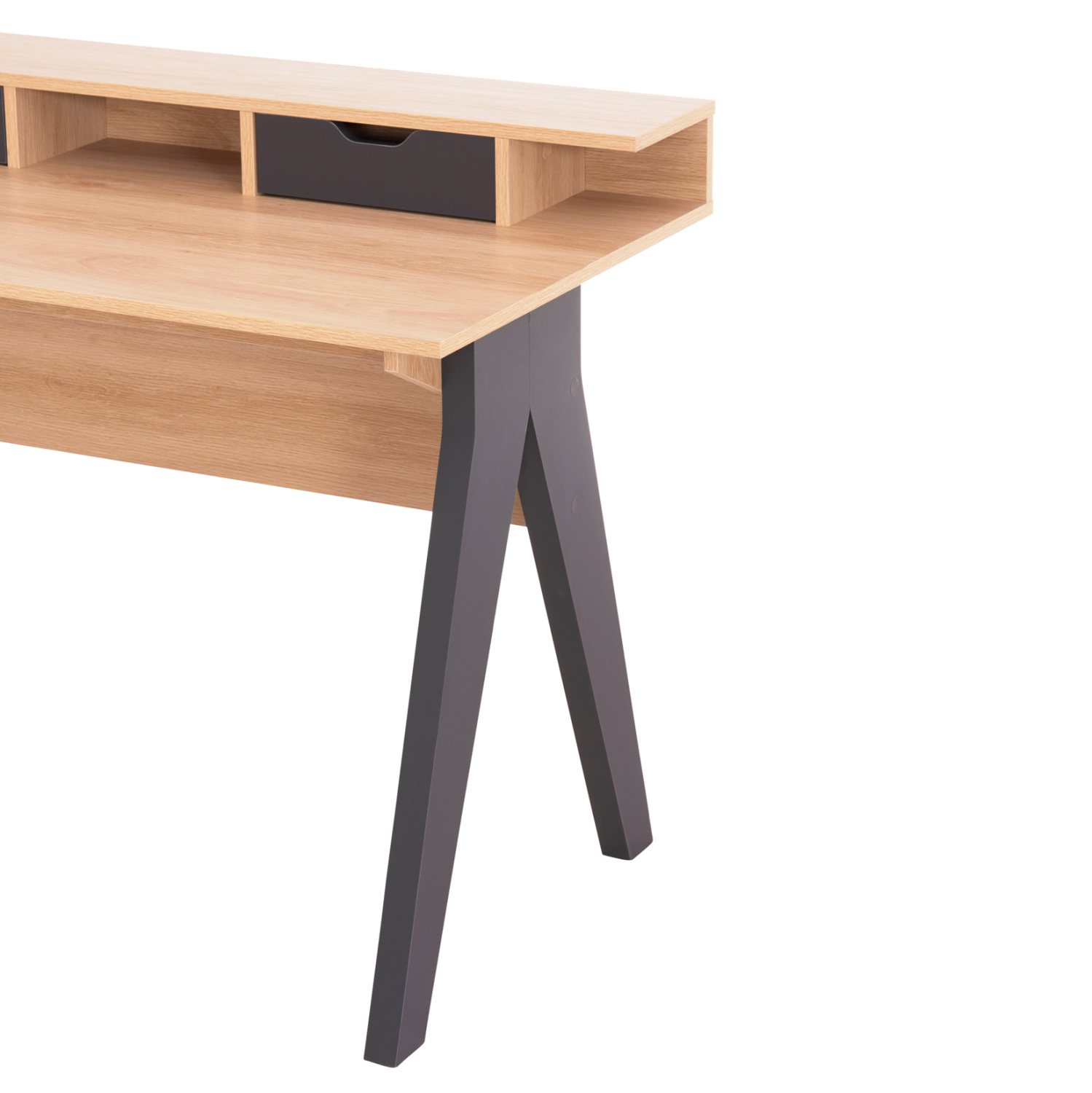 ΓΡΑΦΕΙΟ ΜΕΛΑΜΙΝΗ ΣΕ SONAMA-ΓΚΡΙ 120x19-59x75-85,5ΥΥεκ.