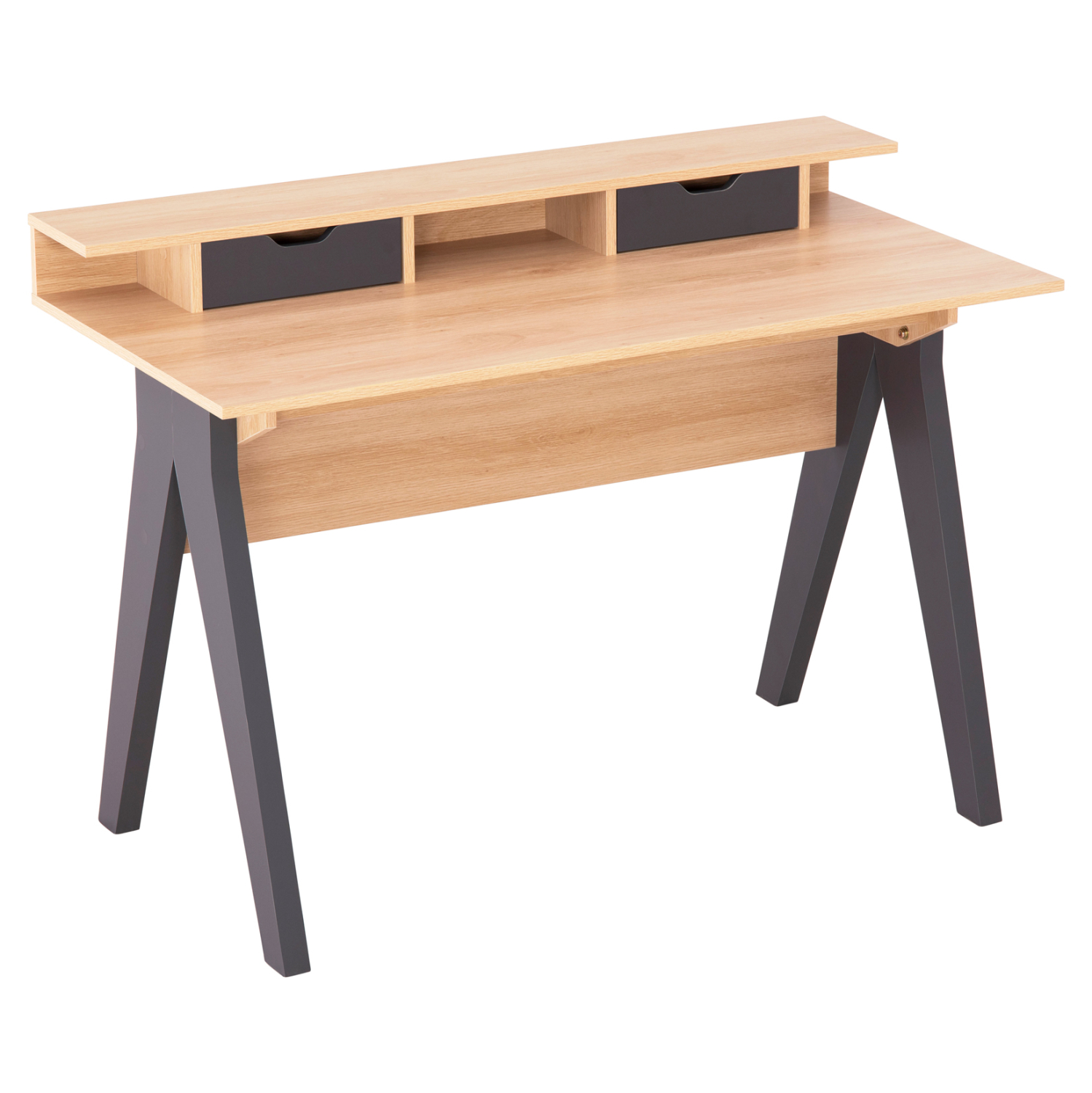ΓΡΑΦΕΙΟ ΜΕΛΑΜΙΝΗ ΣΕ SONAMA-ΓΚΡΙ 120x19-59x75-85,5ΥΥεκ.