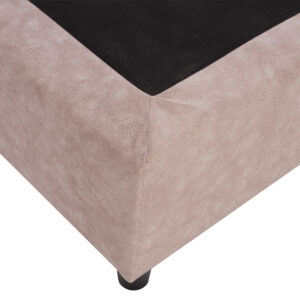 ΚΡΕΒΑΤΙ ΑΠΟ ΜΠΕΖ ΥΦΑΣΜΑ NUBUCK ΓΙΑ ΣΤΡΩΜΑ 120x200 εκ.