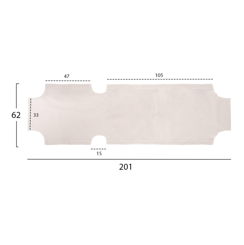 ΠΑΝΙ TEXTILENE 600gr/m2 ΑΝΤΑΛΛΑΚΤΙΚΟ ΞΑΠΛΩΣΤΡΑΣ ΛΕΥΚΟ 200x62 εκ.