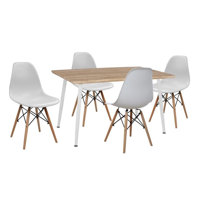 ΣΕΤ ΤΡΑΠΕΖΑΡΙΑΣ 5ΤΜΧ ΤΡΑΠΕΖΙ 120x70x76,5 cm  & ΚΑΡΕΚΛΕΣ